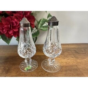 Waterford‎ Crystal Salt and Pepper Shakers Handcrafted in Ireland Elegant Dining